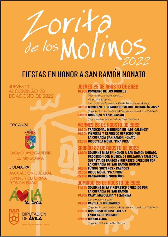 FIESTAS EN HONOR A SAN RAMÓN NONATO -ZORITA DE LOS MOLINOS 