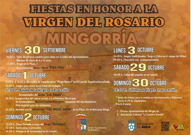 FIESTAS EN HONOR A LA VIRGEN DEL ROSARIO 2022 