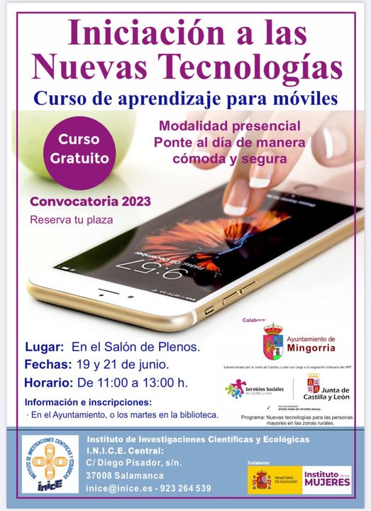 CURSO INICIACIÓN A LAS NUEVAS TECNOLOGÍAS