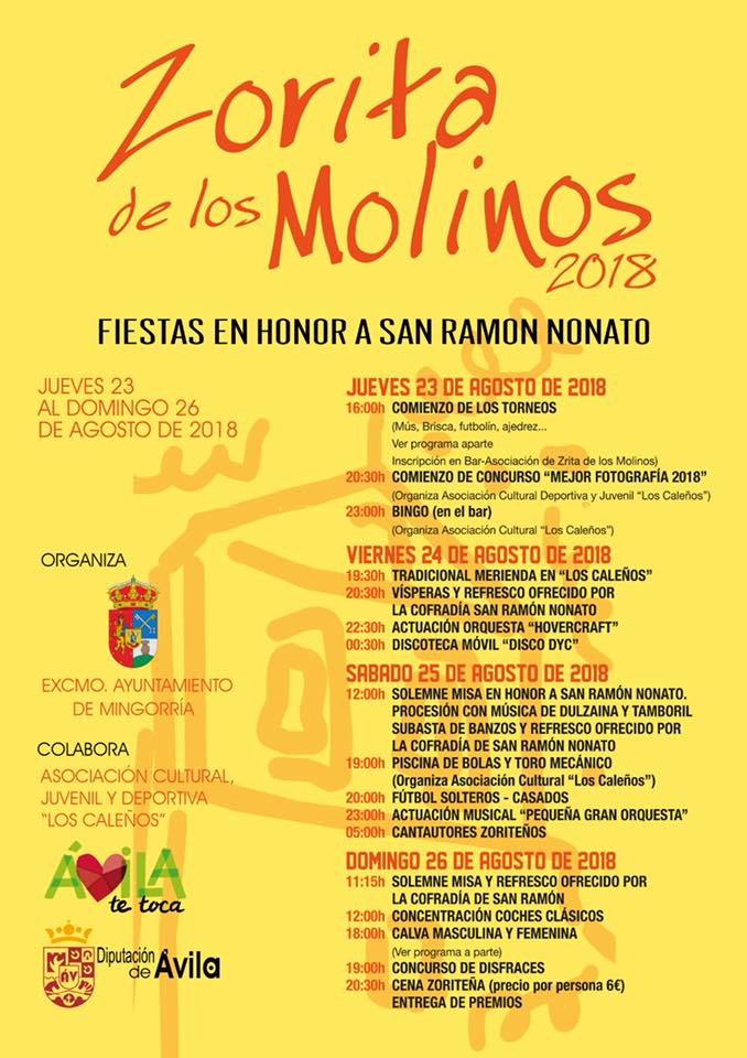 FIESTAS EN HONOR A SAN RAMÓN NONATO-ZORITA DE LOS MOLINOS