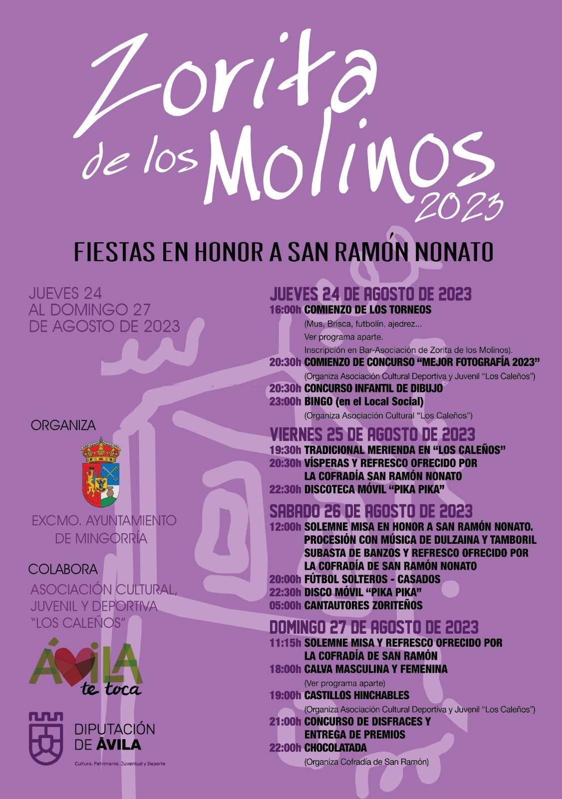 FIESTAS EN HONOR A SAN RAMÓN NONATO-ZORITA DE LOS MOLINOS
